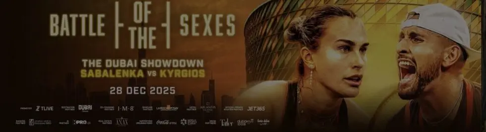 Kan Sabalenka utmana Kyrgios när Battle of the Sexes avgörs i Dubai den 28 december