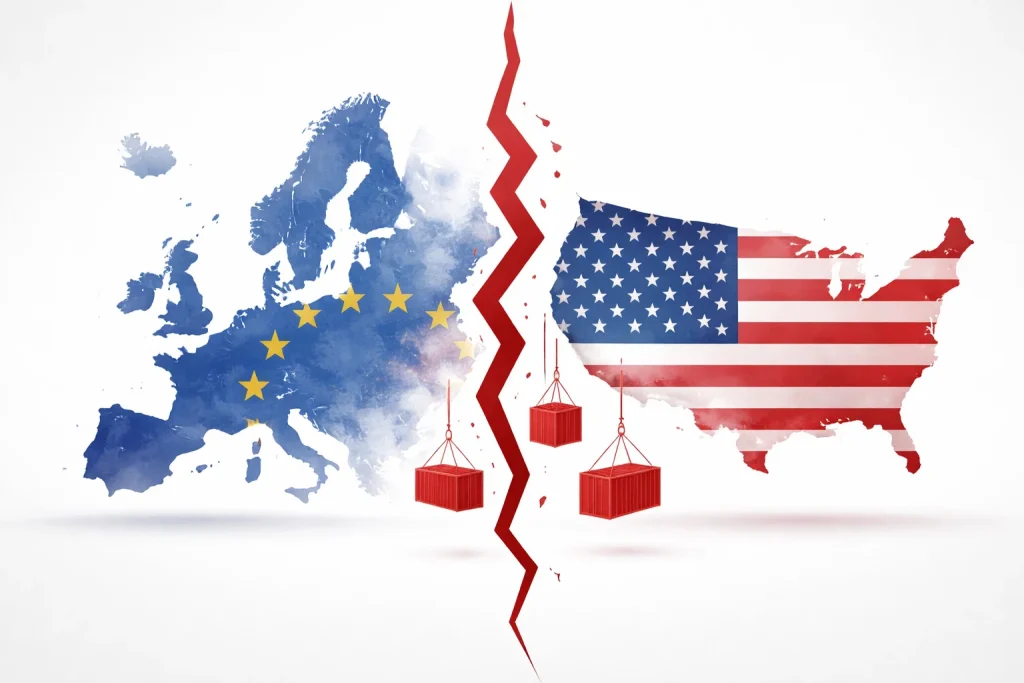 EU planerar att stoppa handelsavtalet med USA efter Trumps tullhot