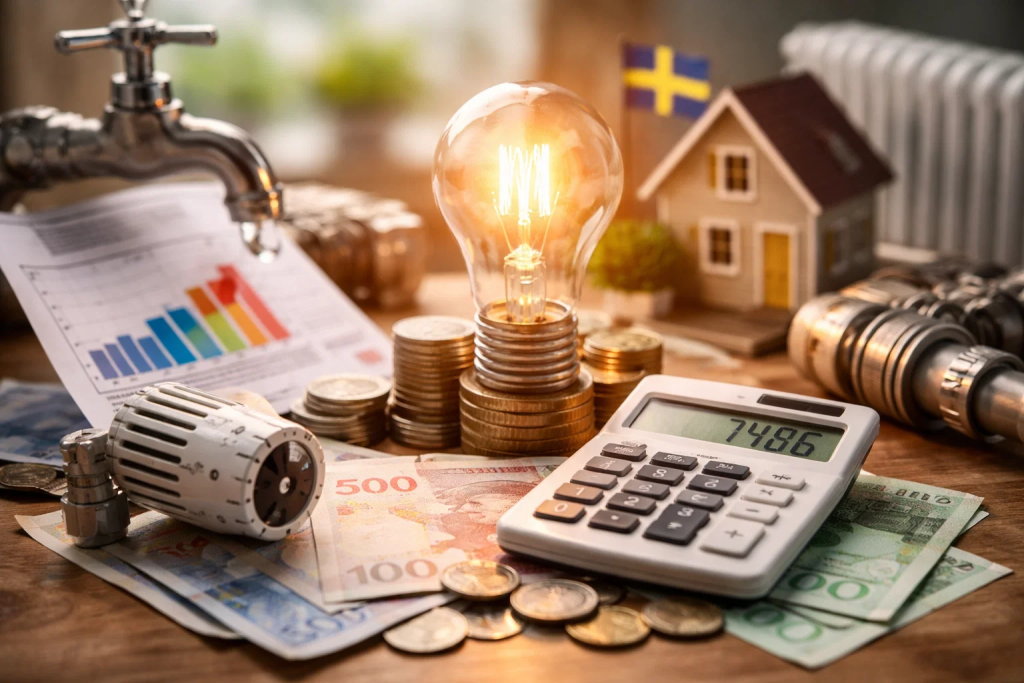 Kommunala avgifter i Sverige 2026: vad el‑, fjärrvärme‑ och VA‑priser betyder för din privatekonomi