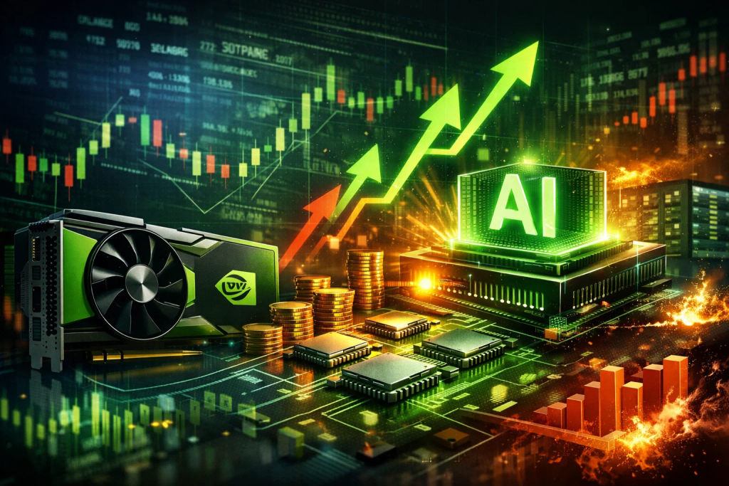 Nvidia earnings slam into market med rekordintäkter och AI‑tillväxt – aktien stiger starkt
