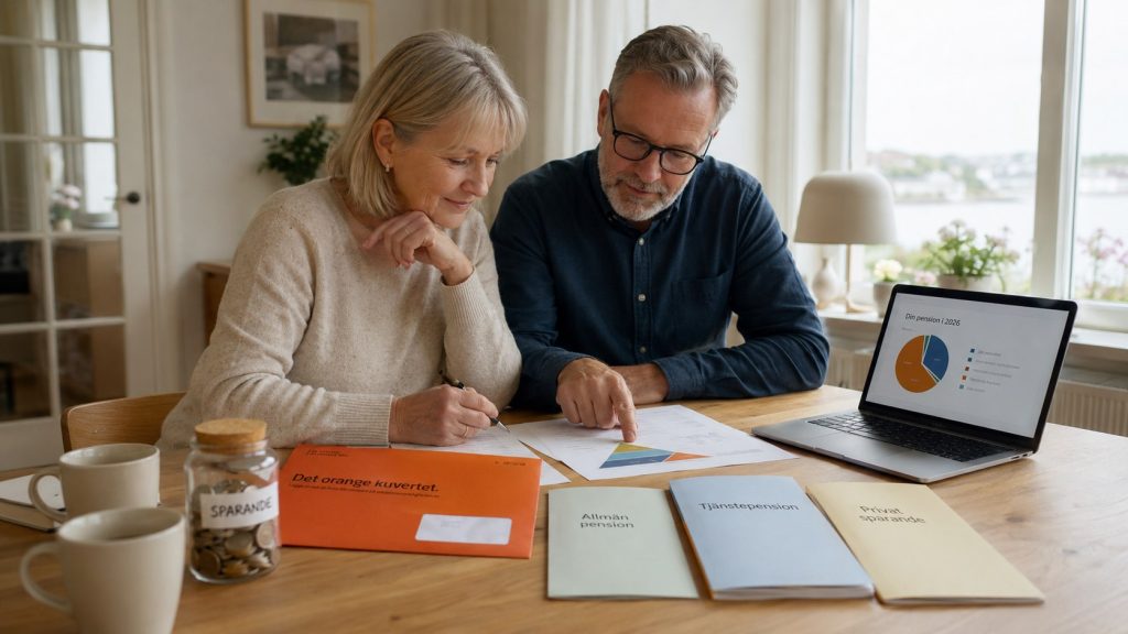 Pension i Sverige 2026 – allmän pension, tjänstepension och premiepension