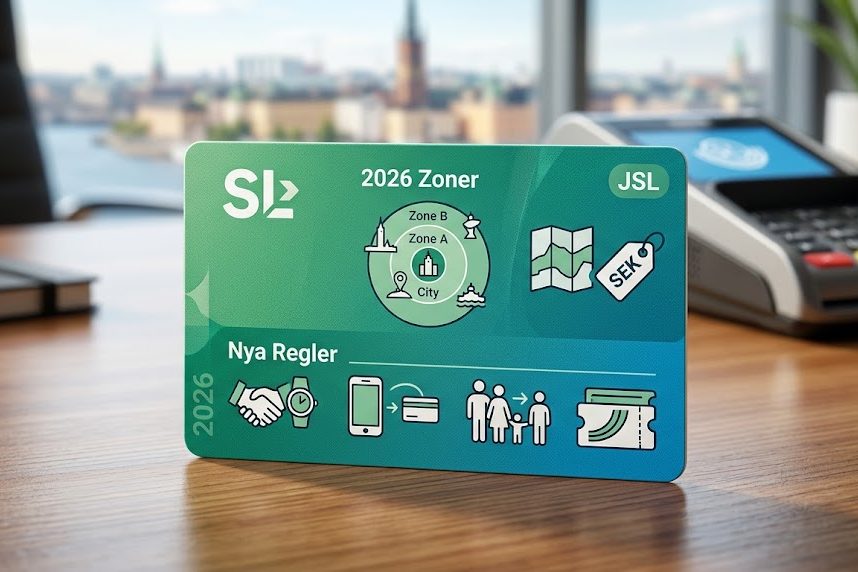 SL-kort 2026 i Stockholm – priser, zoner och nya regler för resenärer