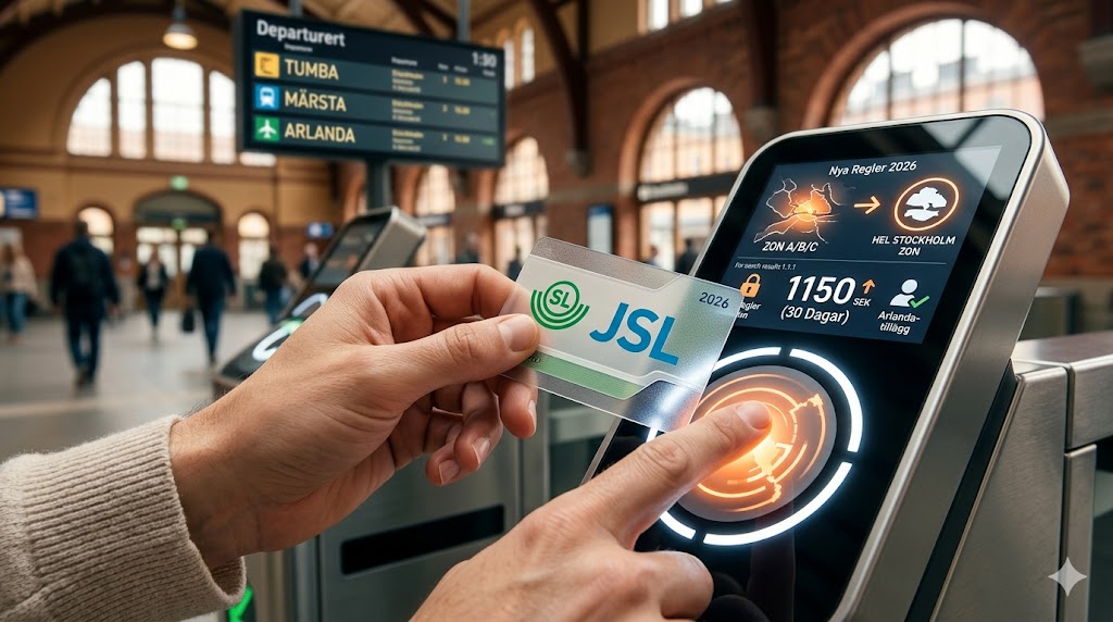 SL-kort 2026 i Stockholm – priser, zoner och nya regler för resenärer