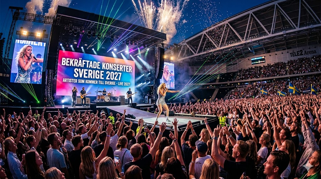 Artister som kommer till Sverige 2027 – alla bekräftade konserter, datum och biljetter