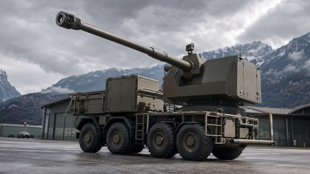 Schweiz får nya artillerisystem från Tyskland: AGM på Piranha IV ersätter M109, första prototypen 2027 och leveranser från 2031 enligt armasuisse och KNDS.
