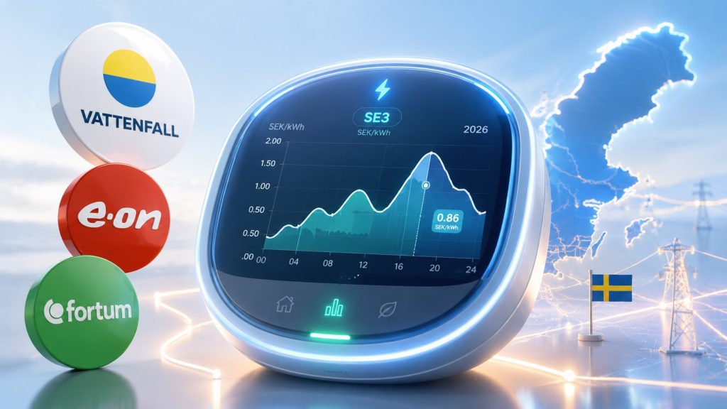 Elbolag 2026 – Vattenfall, Eon, Fortum och spotpriser