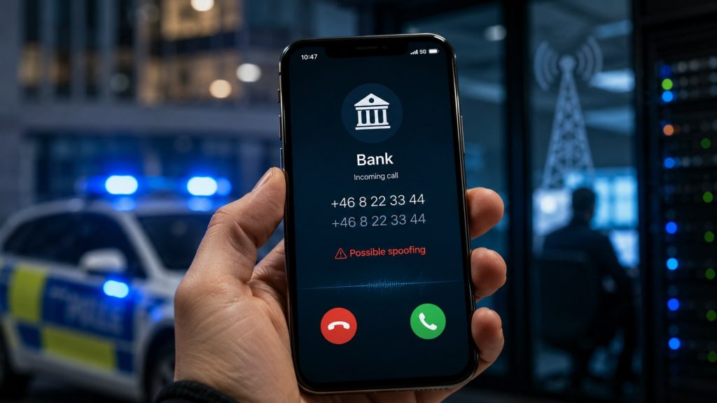 Polisen och PTS skärper kampen mot telefonbedrägerier. Så stoppas spoofing och falska banksamtal – och så skyddar du BankID, kort och pengar efter ett misstänkt samtal.