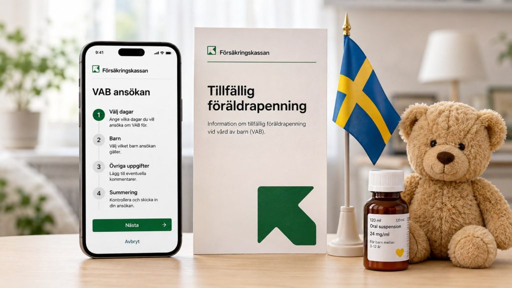 Vad är VAB? Så fungerar tillfällig föräldrapenning 2026 – ersättning, regler och intyg