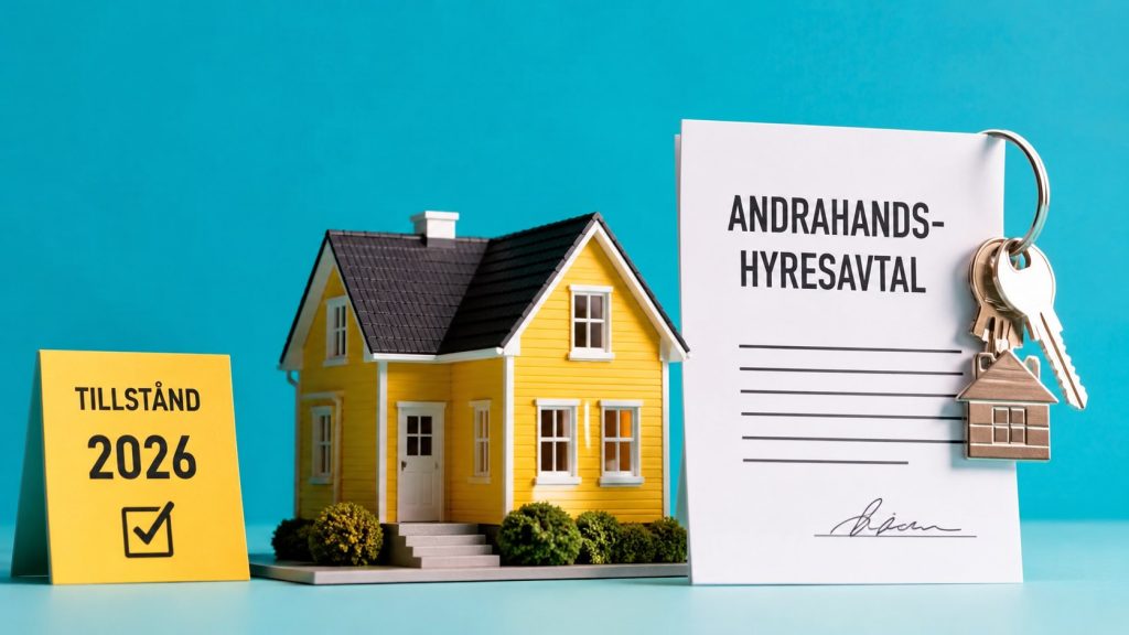 Andrahandsuthyrning 2026 – nya regler för tillstånd, hyra och avtal från 1 juli