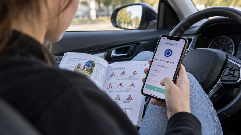 Teoriprov körkort 2026 – frågor, godkänt resultat och tips för kunskapsprovet