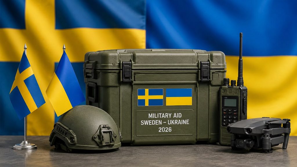 Sveriges stöd till Ukraina 2026 – militär och humanitär