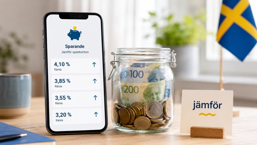 Bästa sparkontot i Sverige 2026 – jämför räntor och villkor
