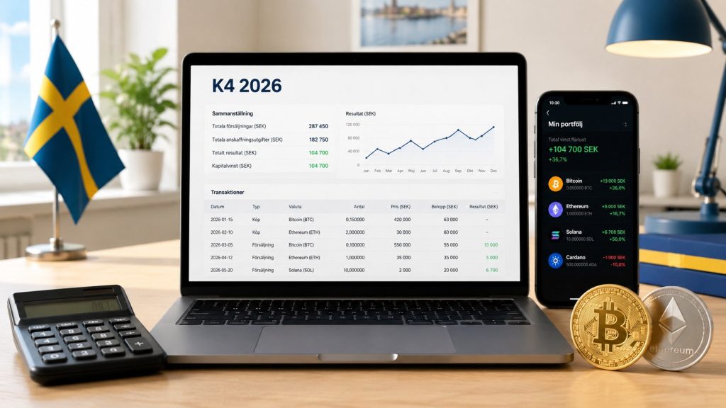 K4-blanketten för krypto 2026 – så fyller du i avsnitt D rätt