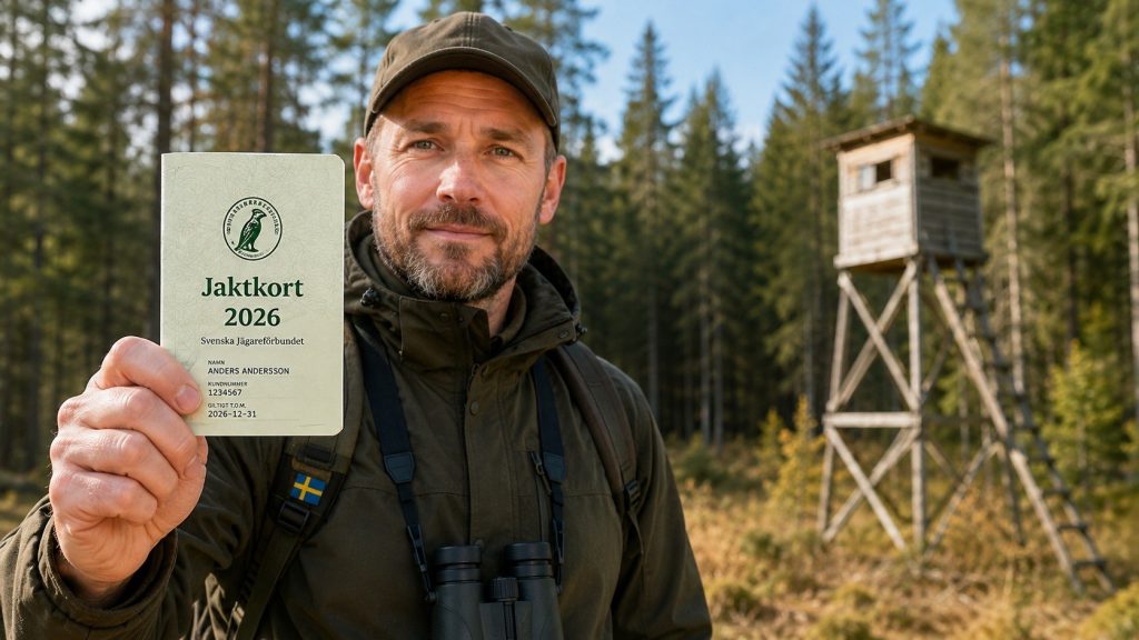 Jaktkort 2026 i Sverige: se priset, hur du betalar viltvårdsavgiften, vad jägarexamen kräver, regler för vapenlicens, jakträtt och vad du måste ha med dig under jakten. Läs guiden inför jaktåret här!
