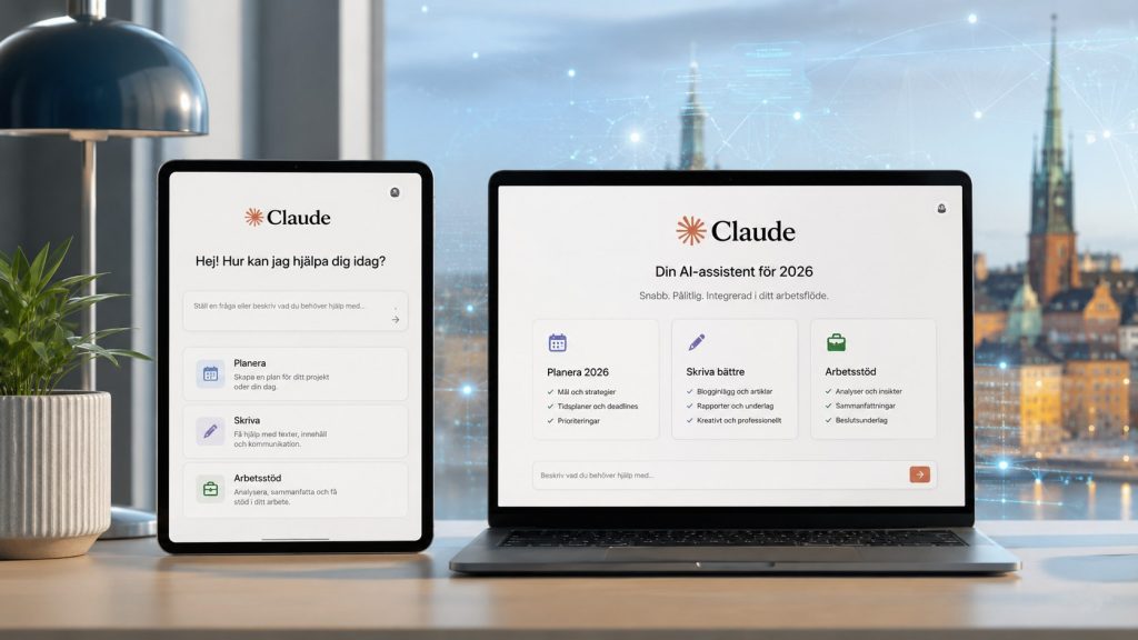 Claude AI 2026 i Sverige – så använder du Anthropic, Claude Pro och de nya AI-modellerna