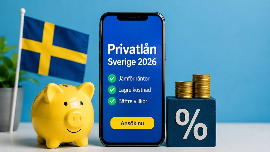 Privatlån i Sverige 2026 – jämför räntor, kostnader och risker innan du lånar Privatlån i Sverige 2026: jämför räntor, effektiv ränta, avgifter och återbetalningstid. Se nya regler om ränteavdrag och vilka risker som kan göra lånet dyrare innan du väljer bank eller långivaren.