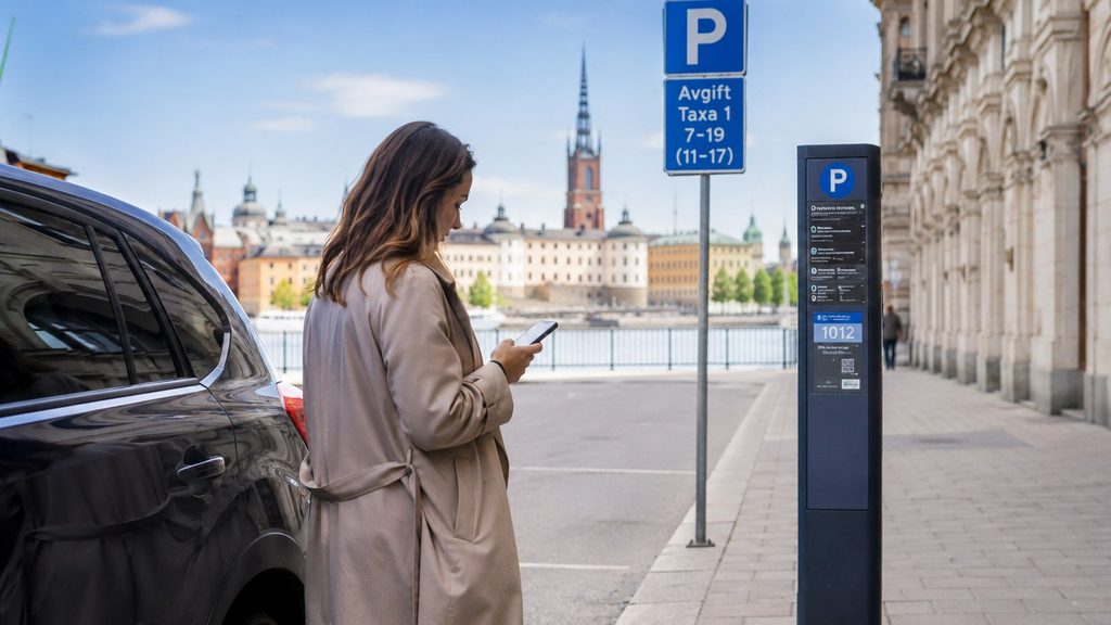 Att parkera i Stockholm 2026 – avgifter, taxa 1–5, appar och regler för bilister