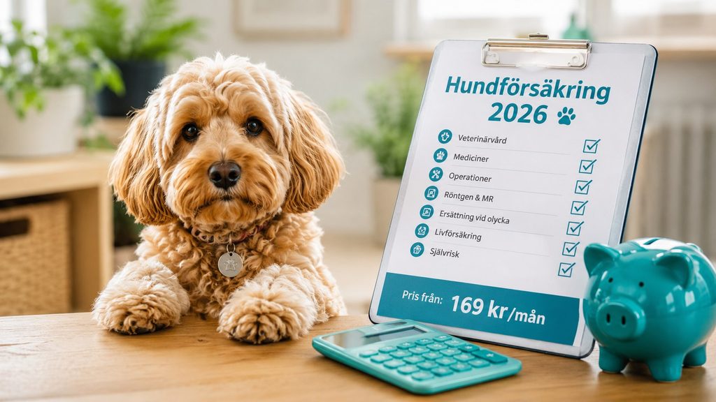 Vad kostar hundförsäkring 2026? Priser, självrisk och skydd jämförda