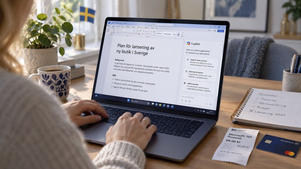 Microsoft Copilot 2026 i Sverige – Office, Windows, priser och vad som faktiskt ingår