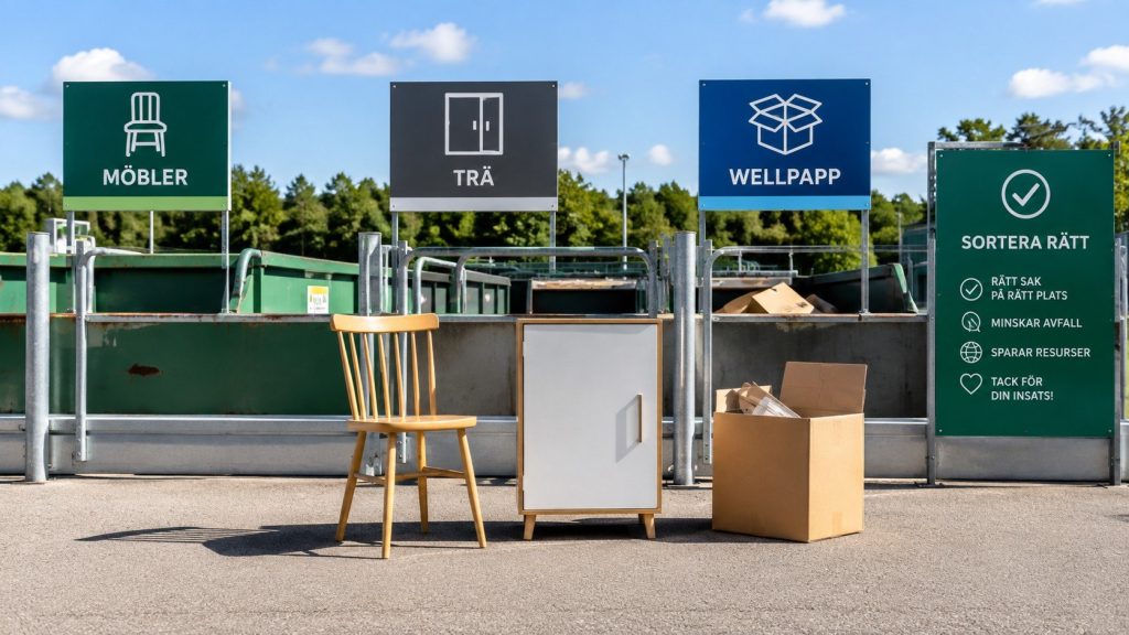 Återvinningscentral 2026 – så lämnar du grovavfall rätt och undviker felsortering