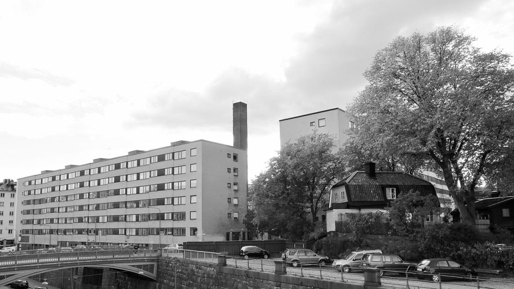 Flerbostadshus med hyreslägenheter på Södermalm i Stockholm