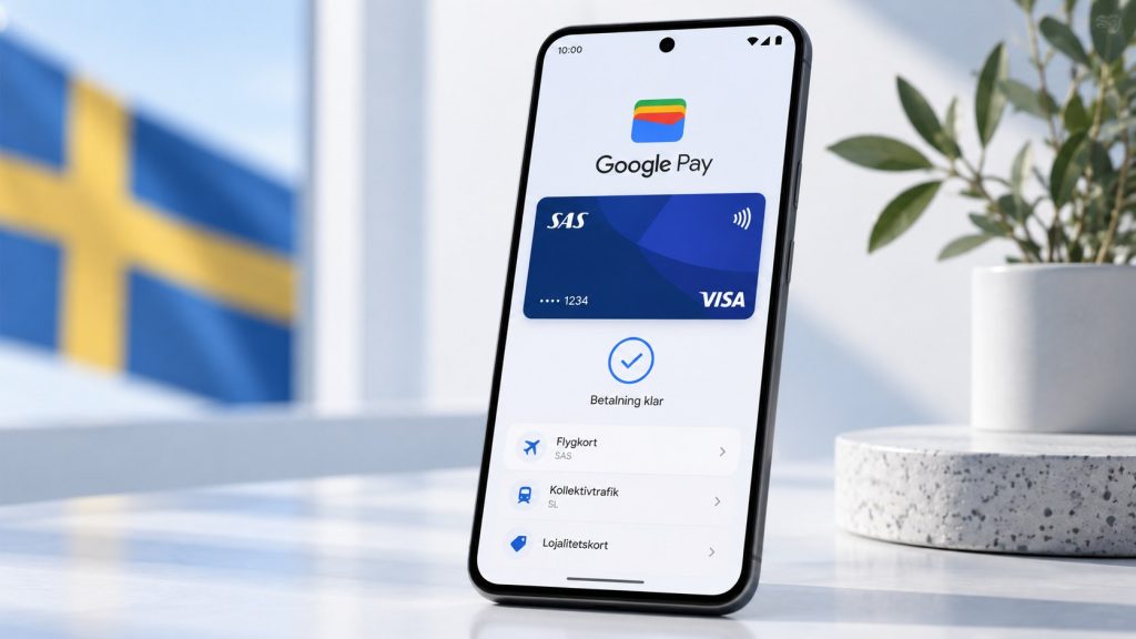 Fungerar Google Pay i Sverige 2026? Se vilka banker och kort som stöder Google Wallet, hur du betalar med Android och alternativ som Samsung Wallet, Apple Pay och Swish.
