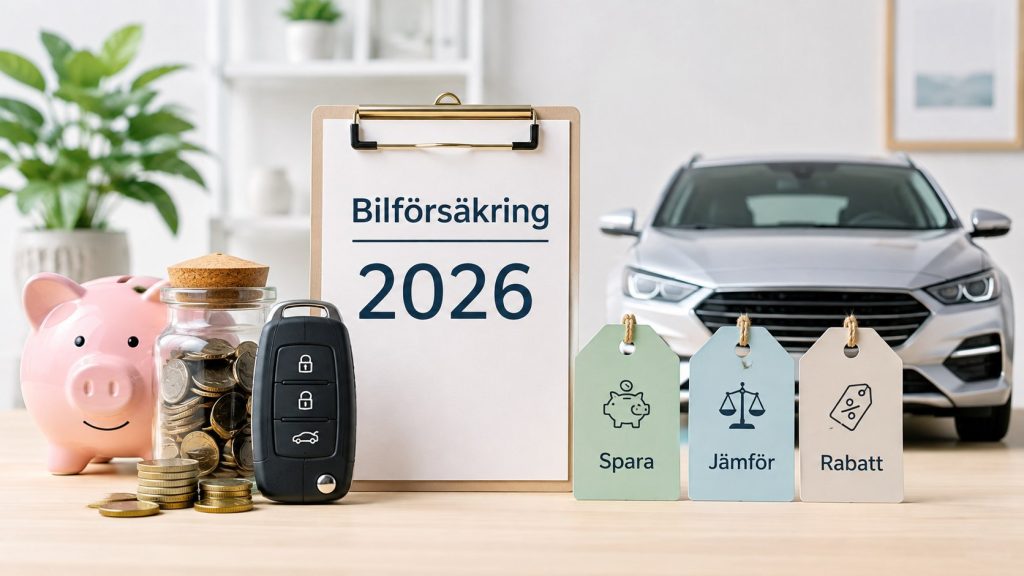 Spara pengar på bilförsäkring 2026 – så jämför du rätt skydd och pris