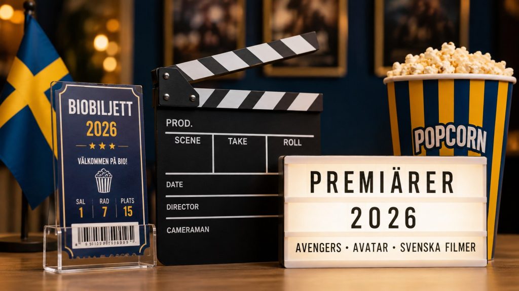 Biopremiärer 2026 i Sverige – Avengers, Avatar och svenska filmer med bekräftade datum