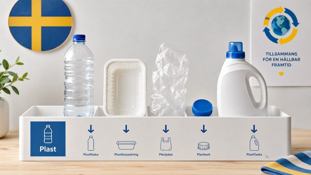 Plaståtervinning 2026 i Sverige – så sorterar du rätt och så mycket återvinns faktiskt