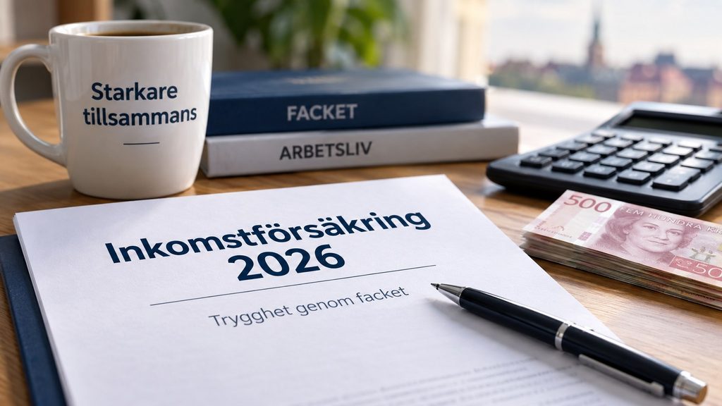 Inkomstförsäkring 2026: så får du upp till 80 % av lönen via facket